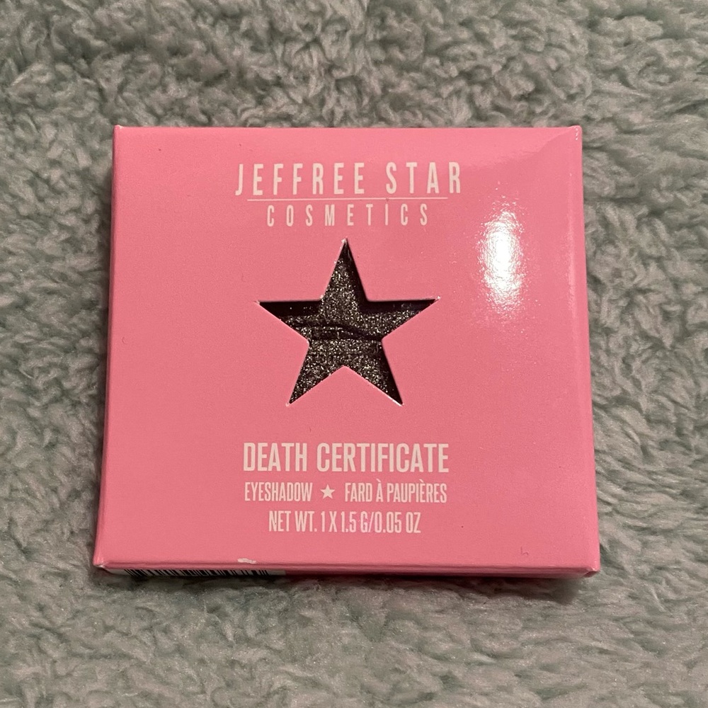 Death Certificate📃 Single Eyeshadow Jeffree Star